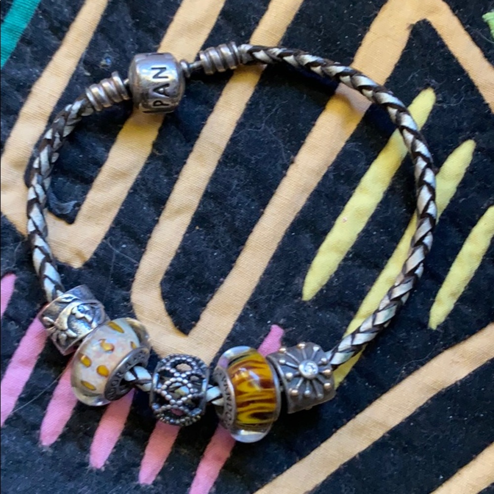 Leather Pandora bracelet ‼️CHARMS NOT INCLUDED‼️